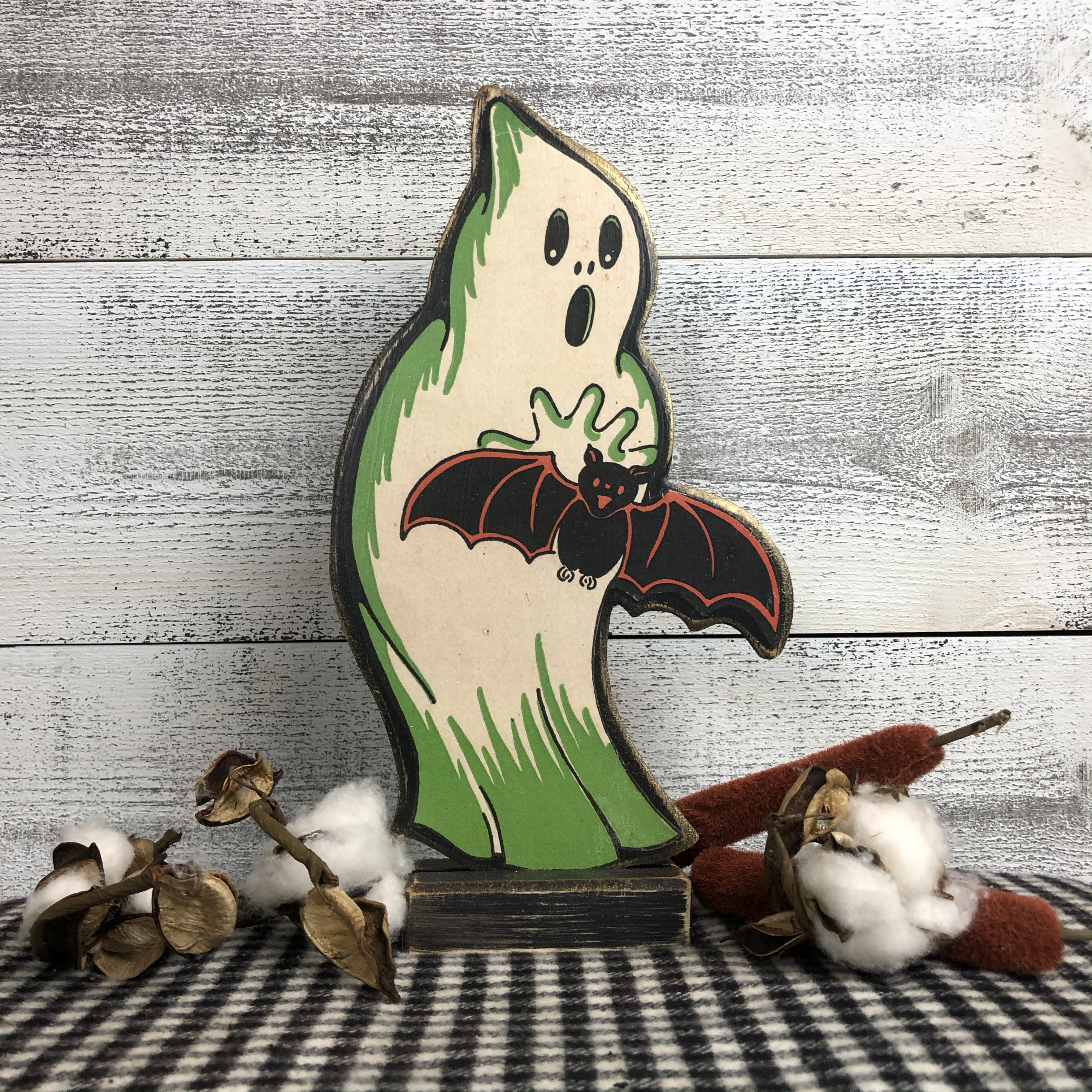 Vintage Postcard Cut-Out Decor - 
